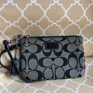 Gently used Coach Wristlet Navy